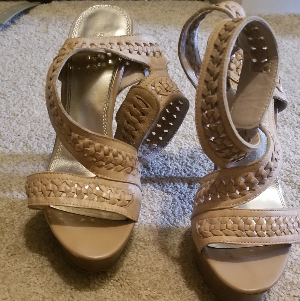 Bakers Ankle Strap Platform Heels
